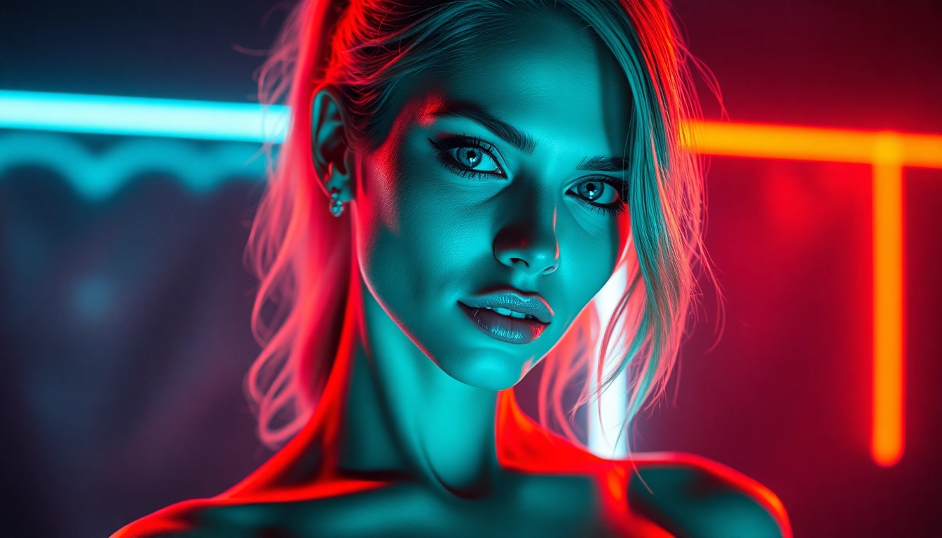 Close-up of a provocative image created using a nsfw ai generator showcasing realistic facial features and sensual design, suitable for artistic purposes and accessibility.