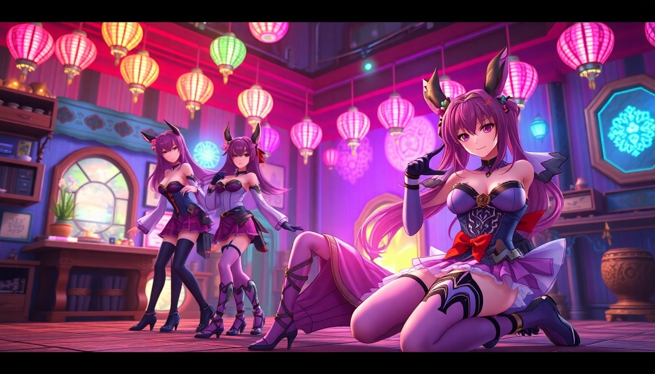 AI generated hentai depicting detailed anime characters in dynamic scenes with vibrant colors and realistic textures for immersive visuals.
