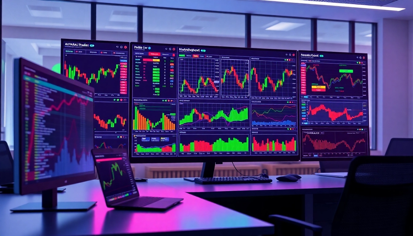 Trading view dashboard featuring real-time market charts and data analysis tools for traders